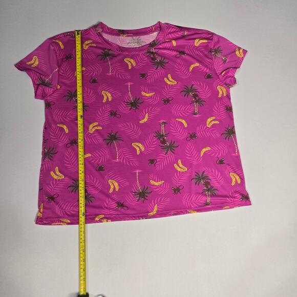 Joyspun Women's Short Sleeve Jungle Pajamas Set, Size 16-18 - Picture 8 of 11